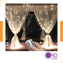 Holiday Lighting 220V Eu Plug 3x1 3x2 3x3 6x1 6x2 6x3 LED Christmas curtain light with PIR Remote Control