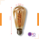 SF-ST64-4AM Amber Bulb